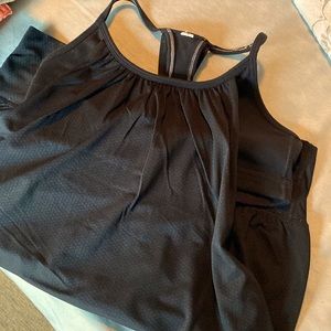 Racerback tank with built in bra